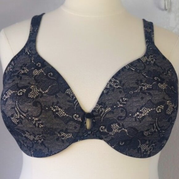 Bali 40DD  T-Shirt Bra Full Coverage Underwire Multiway Strap Lightly Lined - Picture 1 of 6